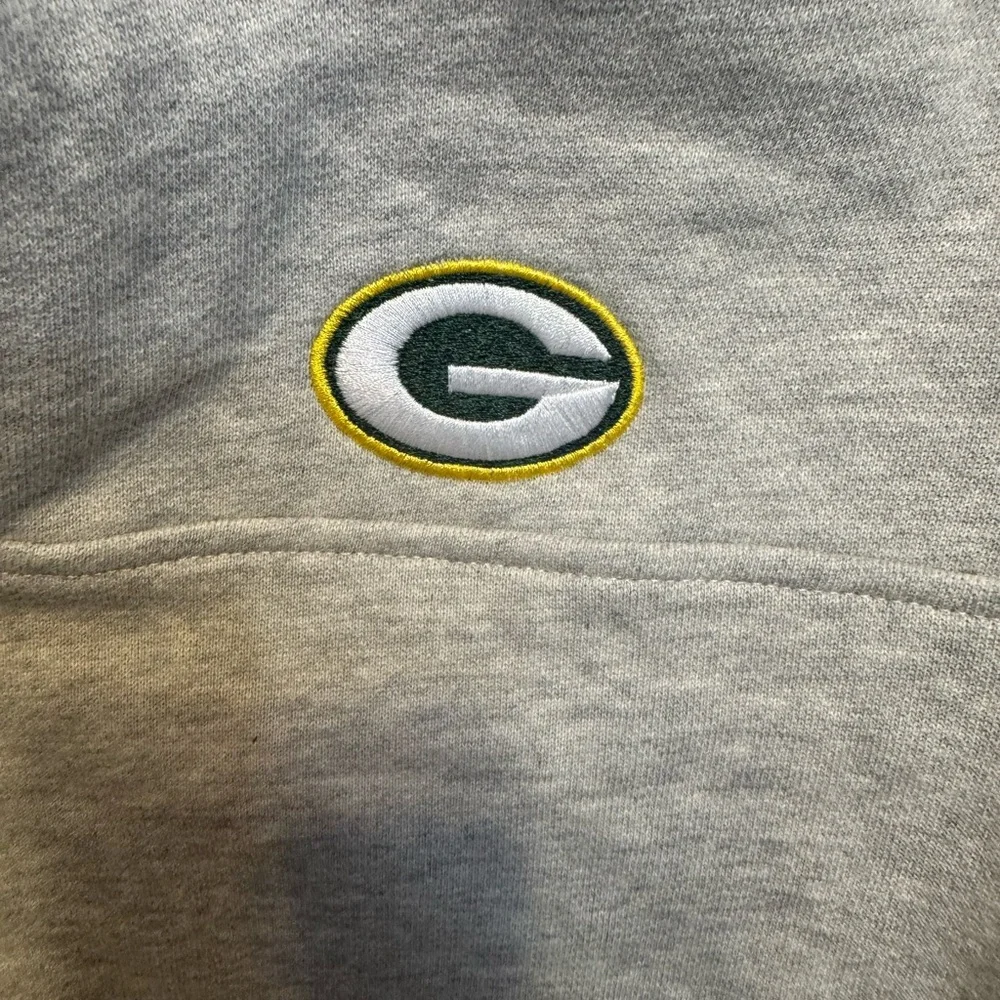 Vineyard Vines Men’s Light Gray Small Green Bay Packers Zip-Up Sweater NWT - Picture 2 of 7